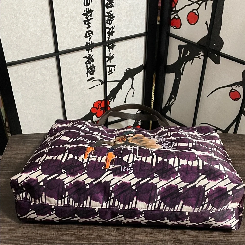 Purple Fashion-Illustration Tote Bag - Designer Style